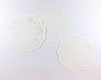 4" Off White Doilies - 25 doilies
