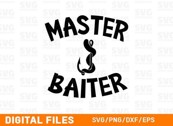 Master Baiter SVG Fishing SVG Hook and Worm