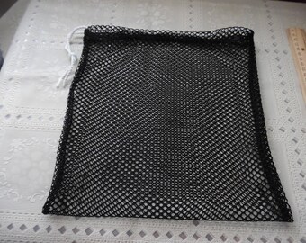 BLACK MESH BAG, Grocery Bag, Fruit Bag, Vegetable Bag, Mesh Bag, Produce Bag, Toy Bag, Shoe Bag, Sports Bag