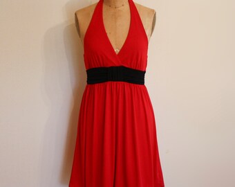 Poly Knit Halter Dress