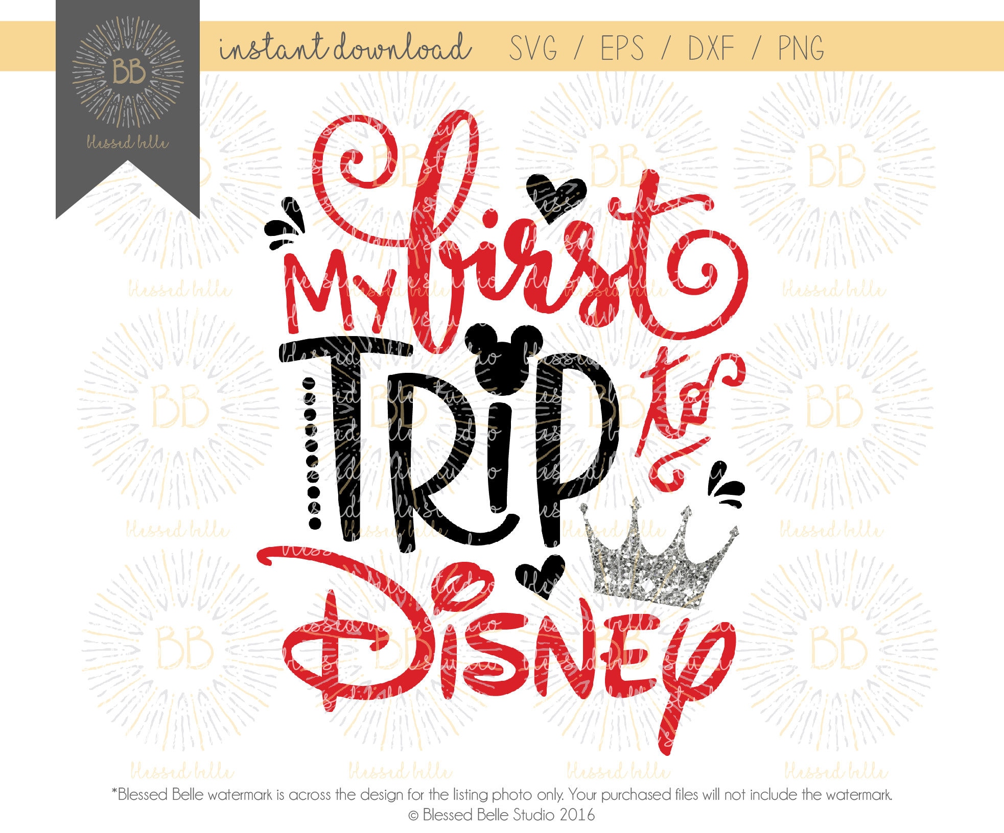 my first disney trip SVG, disney svg, eps, dxf, png file, Silhouette