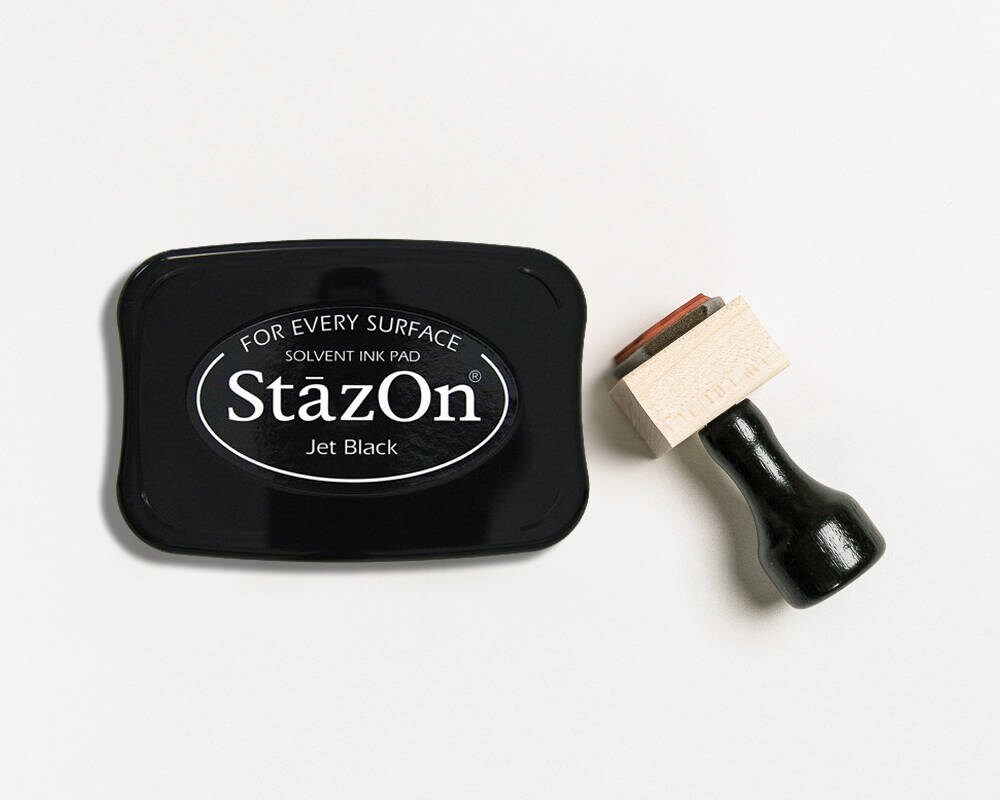StazOn Ink Pad Permanent Ink Pad Permanent Black Stamp Pad