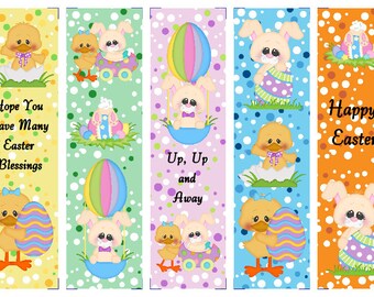 Set of 5 Easter Pal Book Marks