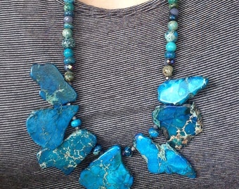 Blue Stone Single Necklace