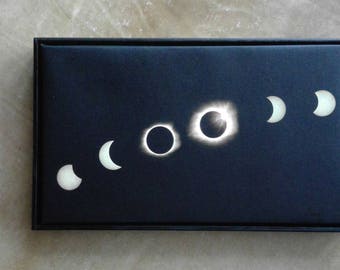 Eclipse 2017 photograph on canvas
