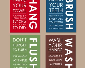 Kids bathroom signs | Etsy
