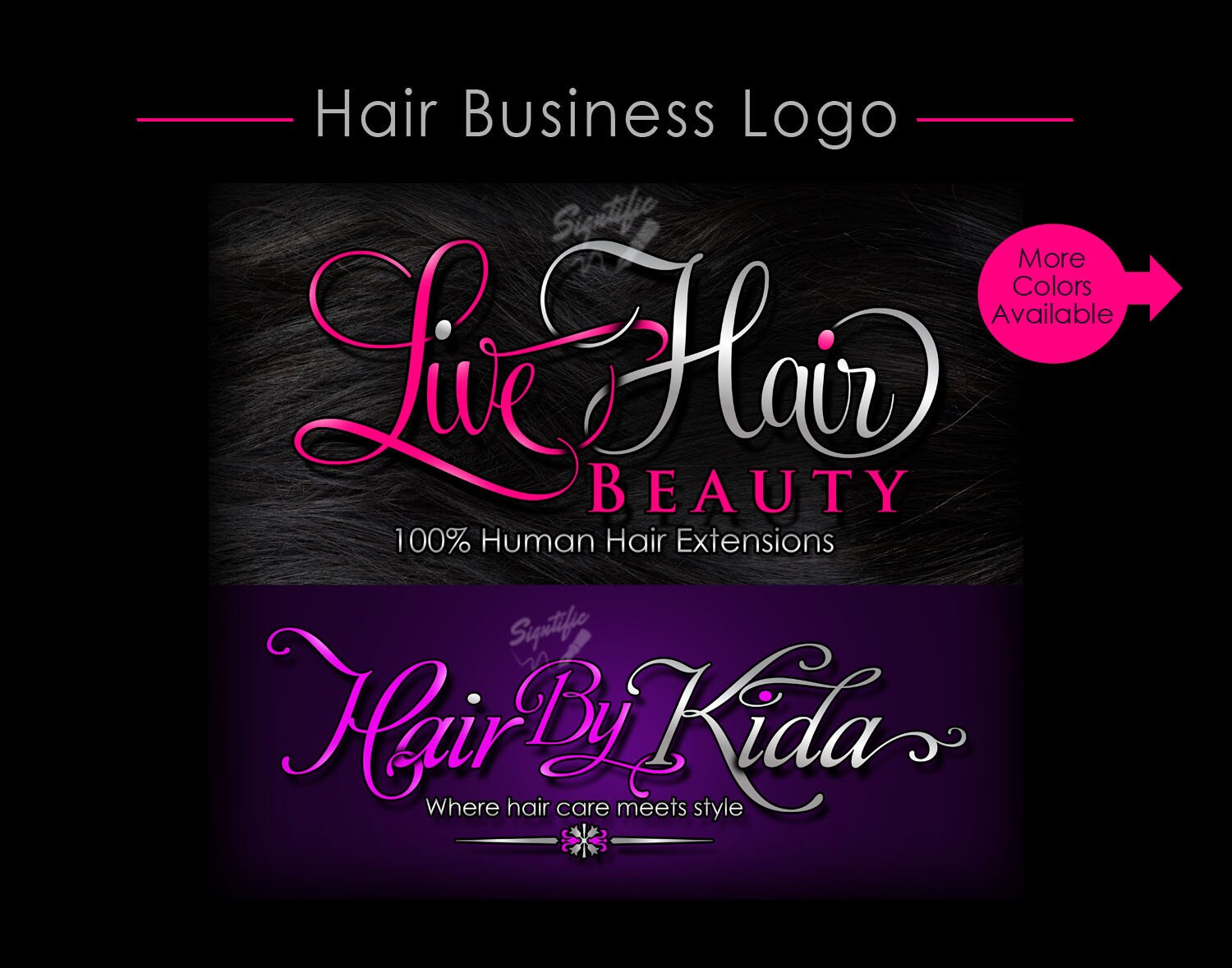 Hair Business Logo, Hair Extensions Logo, Hair Salon Logo, Logo for