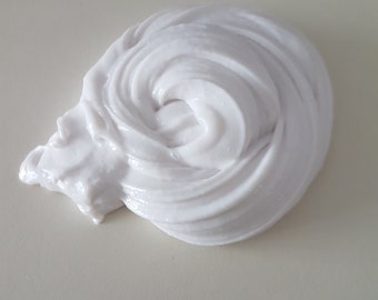 super stretchy white fluffy slime