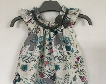 Girls full Moon rabbit summer top