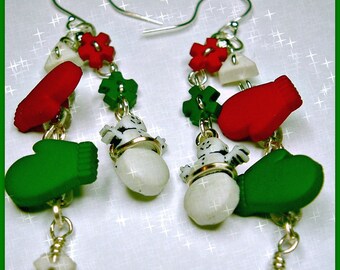 Winter Wonderland-dangle earrings