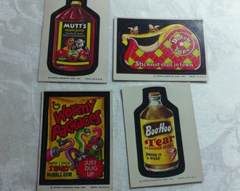 Vintage Wacky Pack Cards from the 1970's - set #8