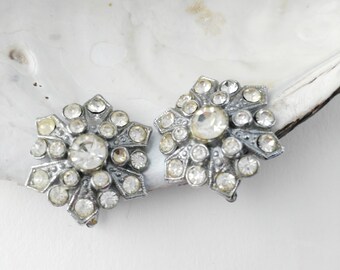 Starburst Earrings - Clip On Earrings - Gift for Women - Diamante Earrings - Mother's Day Gift - Gift under 25 - Sparkly Earrings