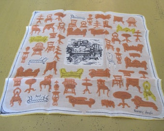 Vintage Tammis Keefe Linen Hankie