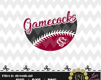 Gamecocks Ball svg,png,dxf,cricut,silhouette,jersey,shirt,proud,birthday,invitation,sports,cut,baseball,softball,tigers,South Carolina,City