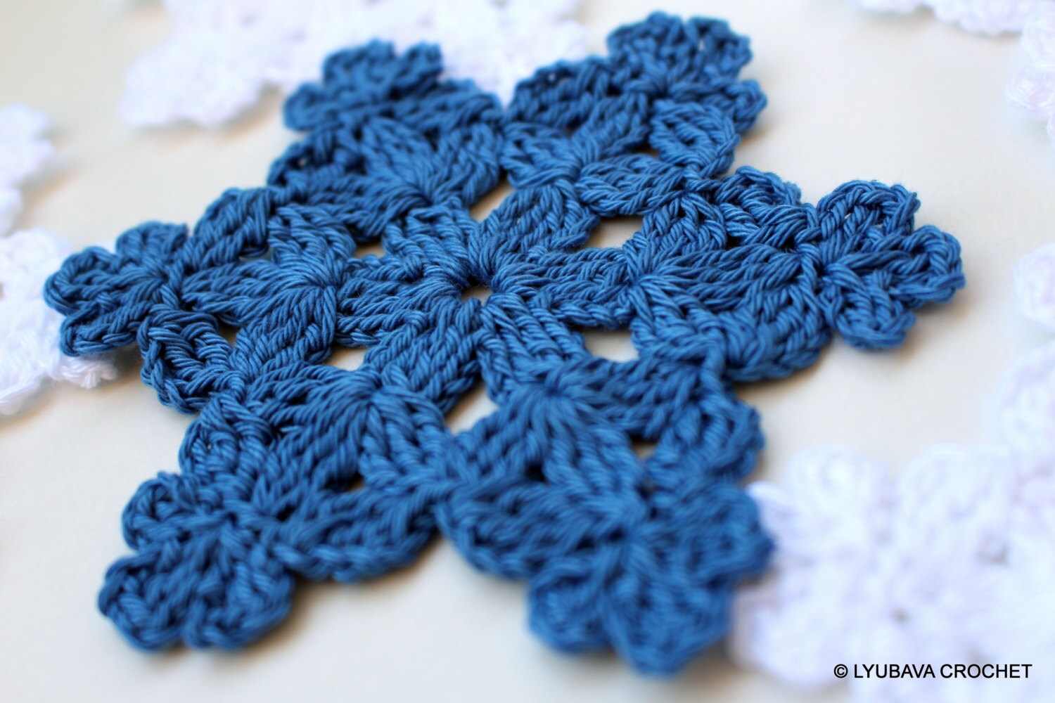 Christmas Decorations Crochet Snowflake PATTERN Snowflake