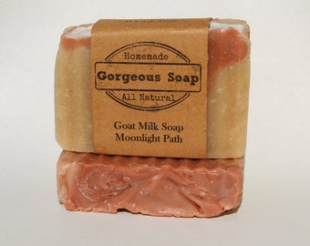 Moonlight Path Goat Milk Soap - All Natural Soap, Handmade Soap, Homemade Soap, Handcrafted Soap, Goats Milk Soaps