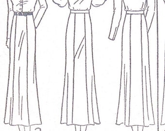 Spring Sale 1930s Pictorial Review Printed Dress Pattern Bust 38 Hip 41