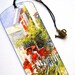 Bookmark with Bronze Charm - Painting - Carl Larsson - Garden - Handmade