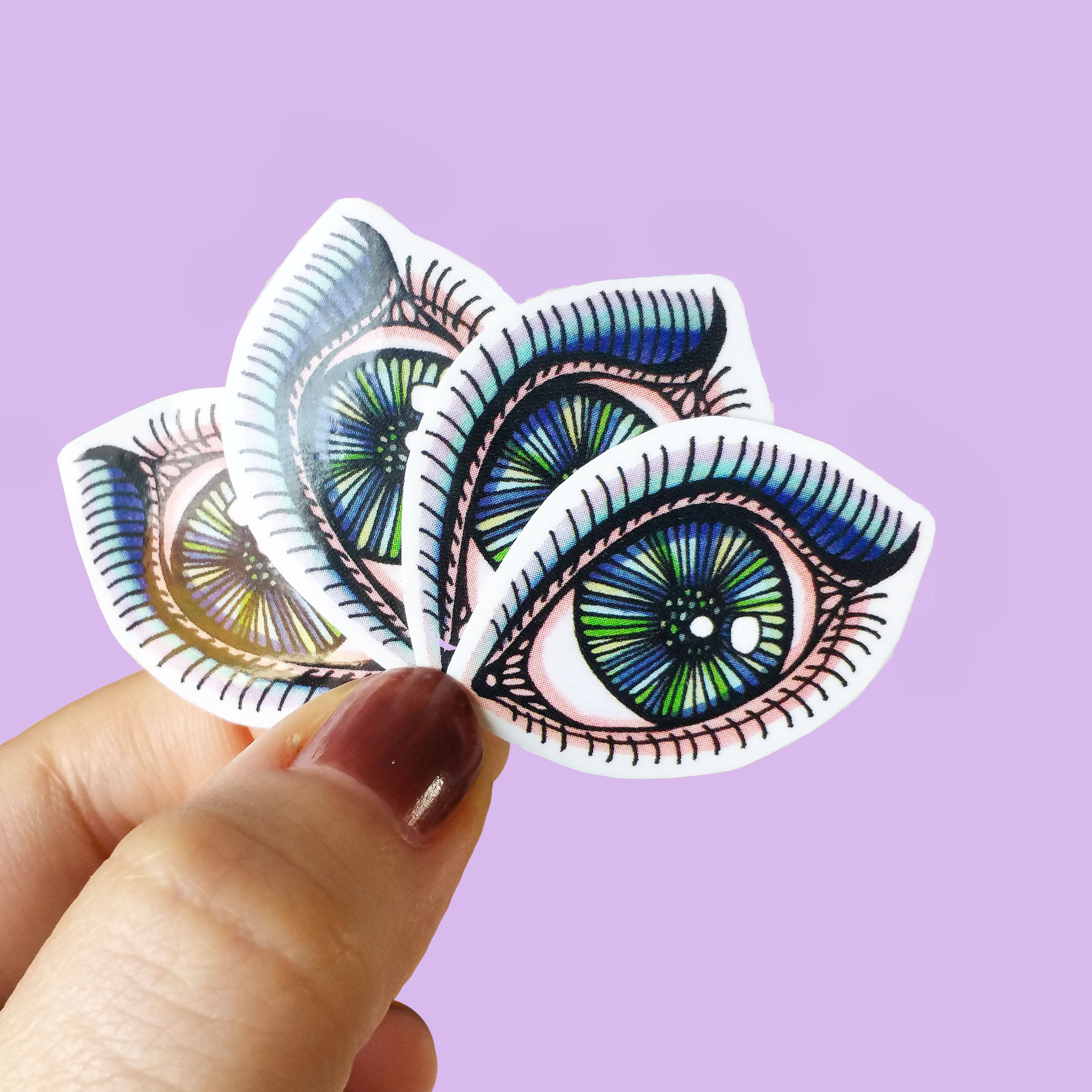 Mini Vinyl Eye Stickers Waterproof Stickers Laptop