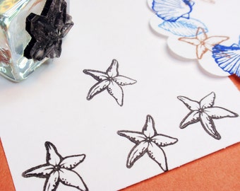 Starfish Rubber Stamp - Handmade by BlossomStamps