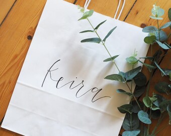 Custom Gift Bag | Modern Calligraphy