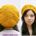 Crochet beret PDF pattern. Easy level crochet pattern _ L03