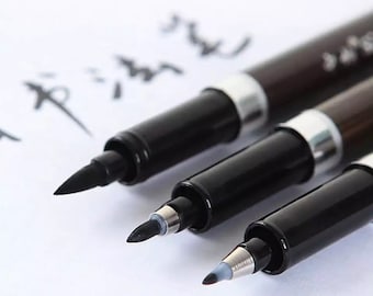 3x Calligraphy Set Calligraphy Pen Set Calligraphy Pens Brush Pen Felt Tip Pen Planner Pens Bullet Journal Pen Black Pen Brush Lettering