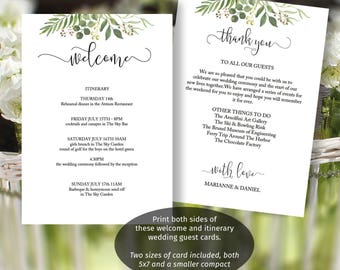free wedding welcome letter template