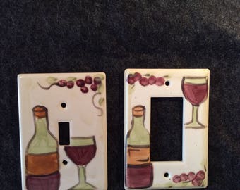 Wine Switch Plate Cover