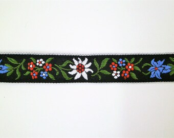1 m Woven Ribbon "Landshut" 19 mm w Dirndl Oktoberfest bavaria