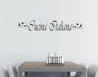 Italian wall decal | Etsy Italian wall decal | Etsy