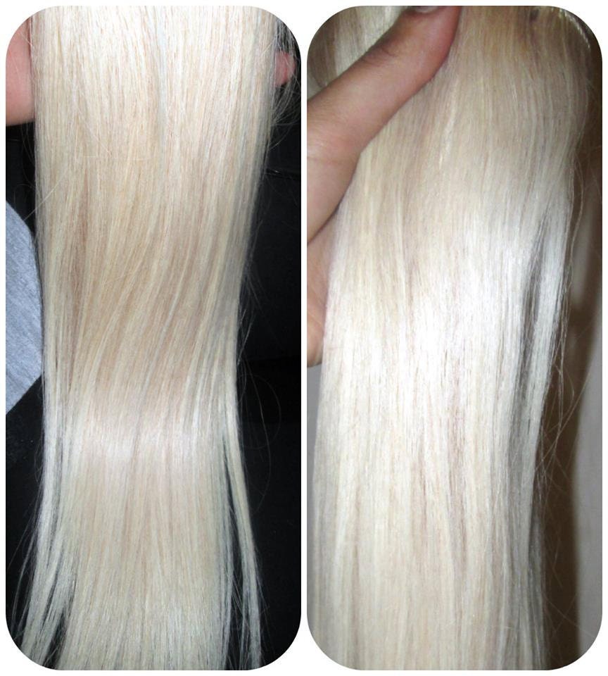 Russian European 8A Remy 60 Colour 60 White Blonde Hair