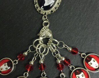 Audrey Hepburn Stitch Marker And Holder Brooch Clasp