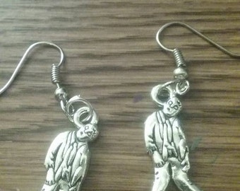 Zombie Earrings- The Walking Dead inspired, stainless steel french hooks