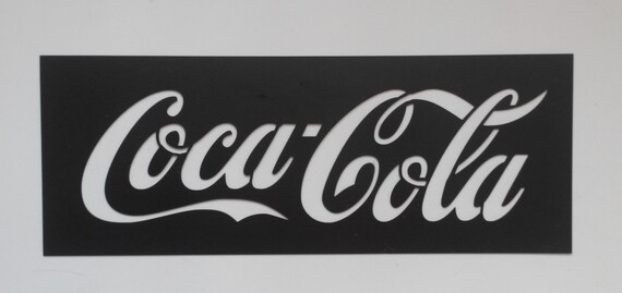 Coca Cola Plastic Stencil /Wall Decals Reusable/ Template/