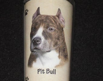 Pit Bull Terrier Stainless Steel Travel Tumbler