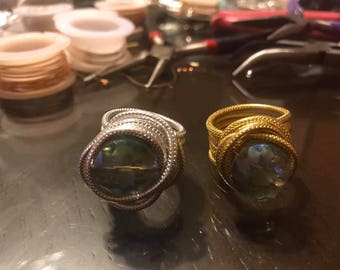 Handmade aluminum rings