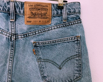 Vintage Orange Label Levi Denim Shorts