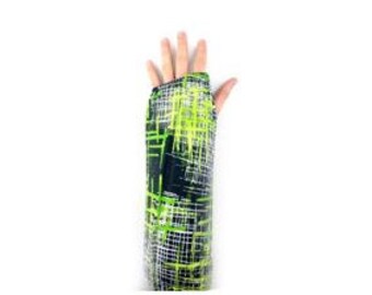 Fashionable Arm Cast Cover in Green Hatchet for Short Arm Cast