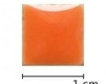 10mm Square Mosaic tiles - Orange