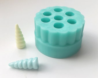 Kawaii Unicorn Horn Mold, Silicone - For Resin & Decoden