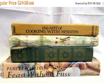 SALE Four Vintage Cookbooks