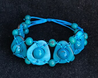 Cuff Bracelet TAGUA, TAGUA nuts, women Cuff Bracelet.