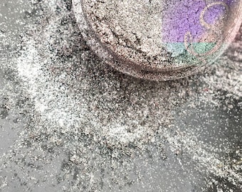 Aluminum Silver Pearlz Mica Pigment Powder, Sparkling Metallic Silver, Resin And Polymer Clay Pigment, SZS1692