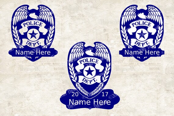 Download SVG Digital Design Police Department Emblem Add your own