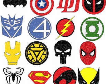 Super hero logos | Etsy