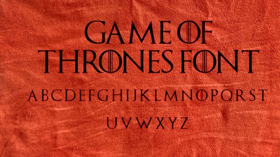 word game of thrones font