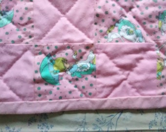 Sweetheart girl baby quilt