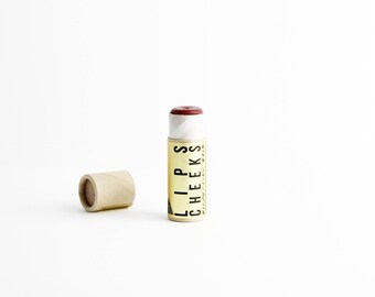 LIPS CHEEKS BLUSH/ Tint Stick // Botanical Color // Natural Makeup //Zero Waste Option