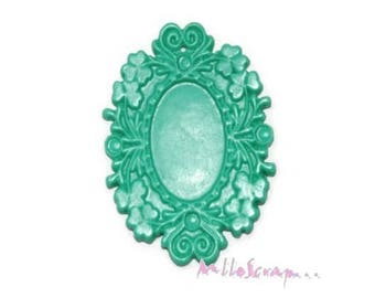 X 1 turquoise scrapbooking cardmaking frame *.